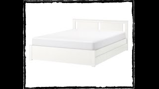 Ikea Songesand bed frame with 4 storage Boxes 21519 [upl. by Cavanagh]