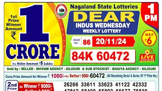 Lottery Sambad Nagaland Result 1PM 20112024 lotterysambad lotteryresult nagalandlotterysambad [upl. by Sutit]