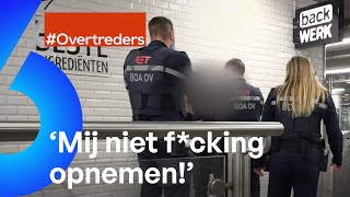 AGRESSIEVE man LAAT IDENTITEITSKAART ACHTER bij handhavers  Overtreders AFL9 [upl. by Allenod12]