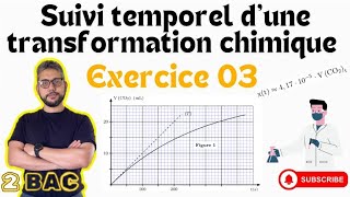 Exercice 03  Suivi temporel d’une transformation chimique  2 BAC  Prof MOUSLIM bac2025 [upl. by Aknayirp]