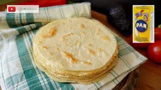 TORTILLAS DE MAÍZ CON HARINA PAN ¡Deliciosas [upl. by Ardnuaet869]