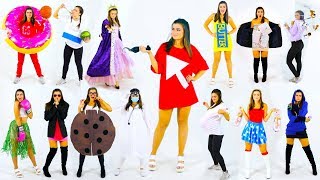 DIY LastMinute PUNNY Halloween Costume Ideas  CloeCouture [upl. by Nylasoj931]