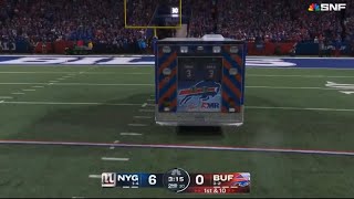 Damien Harris SCARY Injury Full Sequence 🙏🙏  Giants vs Bills [upl. by Dagley]