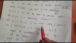Non Recursive Predictive parsing compiler design for stack operation on input [upl. by Ocire813]