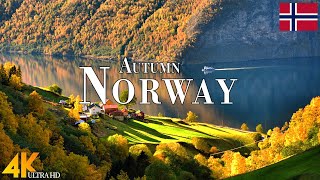 Autumn Norway 4K Ultra HD • Stunning Footage Norway Scenic Relaxation Film with Calming Music [upl. by Chilt]