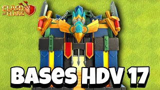 10 Bases HDV17 sur Clash of Clans [upl. by Marcy]