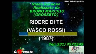 KARAOKE RIDERE DI TE CON CORI DEMO  VASCO ROSSI [upl. by Alarise]