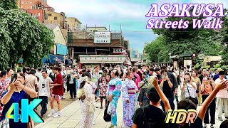 【4K HDR Japan Walk】Asakusa Walk  Japan Tour 浅草 • 東京🇯🇵⛩【東京散歩】 Tokyo Walk [upl. by Range]