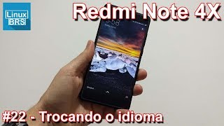 Xiaomi Redmi Note 4x  Trocando de idioma  Português Brasil [upl. by Jareb160]