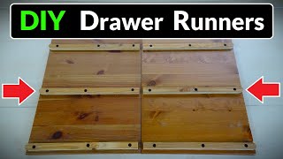 How to Make Simple Wooden Drawer Runners for a Chest of Drawers  DIY [upl. by Ennaylime]