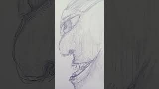 Boceto de un rostro nada tranquilo boceto sketch lapiz sketching sketchbook rostro monster [upl. by Jegger]