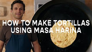 How To Make A Tortilla With Masa Harina [upl. by Ysdnyl]