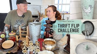 Thrift Flip Challenge  Thrift With Us Home Decor 2022 [upl. by Triny337]