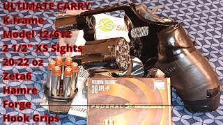 Ultimate Carry Kframe SampW Model 12 Zeta6 Kclip Don Hume OWB Holster Barami Hip Grip Hamre J frame [upl. by Zebada169]