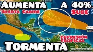 Onda tropical aumenta la posibilidad y amenaza como Tormenta o Drepresión tropical al Caribe [upl. by Naashom]