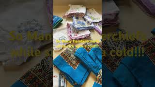 Freshly Cleaned Hankies handkerchief handkerchiefs lowwaste lowwasteliving zerowaste sick [upl. by Nova]