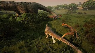 Path of Titans Obsidian Jungle Server 2 Dilophosaurus Pack vs Argentinosaurus [upl. by Geibel552]