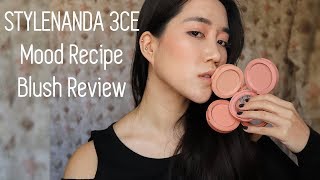 STYLENANDA 3CE Mood Recipe Blush Review  Swatches  Demo [upl. by Erreid899]