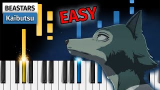 Kaibutsu  BEASTARS Season 2 OP  YOASOBI  Easy Piano Tutorial [upl. by Acessej]