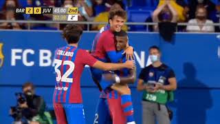 Gol De Riqui Puig  Barcelona vs Juventus 03  Trofeo Joan Gamper 2021 [upl. by Oneida]