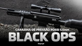 Carabina de Pressão ROSSI BLACK OPS 55mm c Gás Ram Review e Teste de Tiro [upl. by Htebsil]