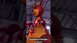 Kangaroo Christmas Inflatable christmasinflatables kangaroo inflatable christmas gemmy lowes [upl. by Lesde]