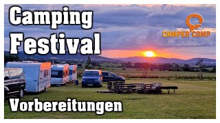 CampingFestival Vorbereitungen  Camper Camp und Dachzeltnomaden [upl. by Olva673]