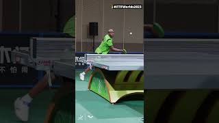 Quadri Aruna hard at work 💪 ITTFWorlds2023 Shorts [upl. by Ahsrop]