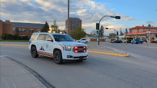 Moose jaw ems supervisor 9091 responding for a single vehicle rollover with entrapment 200525 [upl. by Anirbed667]