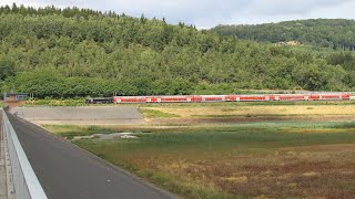 Zugverkehr an der Kinzigtalsperre [upl. by Atelra732]