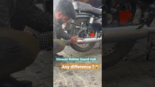 Silencer Rubber sound 🤩🤩❤️🎉🥳 Bda silencer royalenfield [upl. by Eivol]