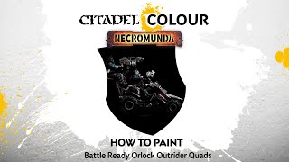 How to Paint Battle Ready Orlock Outrider Quads [upl. by Imaj906]