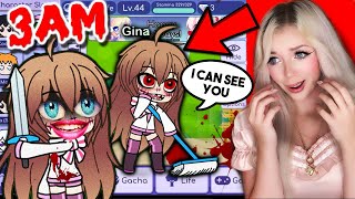 Do NOT Play Gacha Life at 3AMSCARY GINA GLITCH IS REAL [upl. by Ihcego]