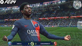 FC 24  PSG vs Rennes  ligue 1 mcdonalds 202425  PS5™ 4K [upl. by Bunker724]