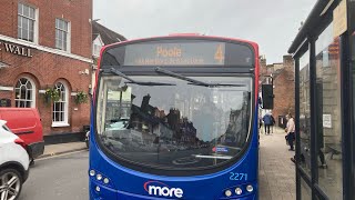 Morebus 2012 Volvo B7RLE Wright Eclipse 2 HF12 GWP on the 3 to Wimborne  060424 [upl. by Niveb]