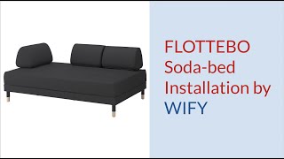 Flottebo Sofa bed installation by WIFY [upl. by Agneta860]