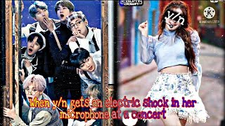 BTS 8TH MEMBER FF SERIES19 ❤️❤️II WHEN YN GETS AN ELECTRIC SHOCK IN HER MICROPHONE AT A CONCERT II [upl. by Dloreh998]