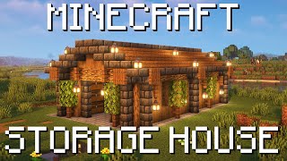 How To Build a STORAGE HOUSE in Minecraft🏠 [upl. by Matti]