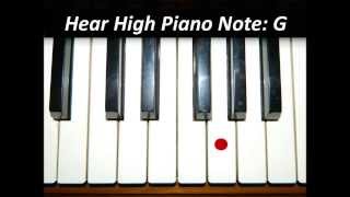 Hear Piano Note  High G [upl. by Odlonra]