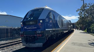 Amtrak 765 departure from Oxnard Cdtx 2111 with a insane hornshow [upl. by Leiruh368]