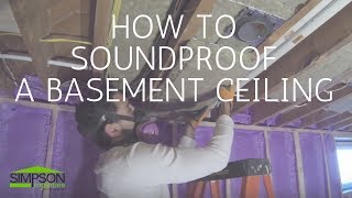 HOW TO SOUNDPROOF A BASEMENT CEILING [upl. by Natiha4]