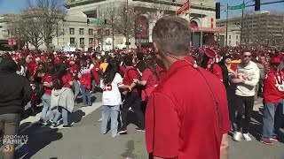 Raw Video Reporter captures the moment gunshots ring out at Chiefs celebration [upl. by Perkoff]