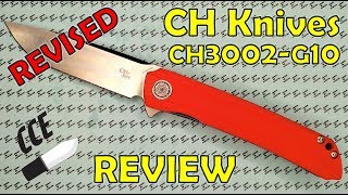 EDITED Review CH Knives CH3002G10 with D2 steel  2999USD [upl. by Lladnik]