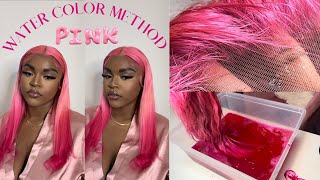 COLORER SA PERRUQUE EN ROSE EN 5MIN  613 wig using adore color  Tina she Hair [upl. by Dosia]