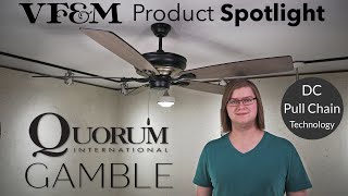 Quorum Gamble Ceiling Fan Review  VFampM Product Spotlight [upl. by Waters]