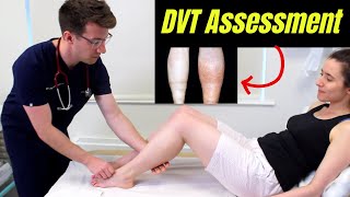 Deep Vein Thrombosis DVT OSCE Clinical Examination  Plus DVT risk factors diagnosis amp treatment [upl. by Haleemak]