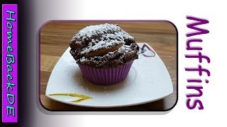 Muffins mit Keksen Rezept  Backanleitung von HomeBackDE [upl. by Sert]