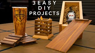 3 Easy To Make Woodworking Projects That Sell  DIY Gifts [upl. by Adnahsor]