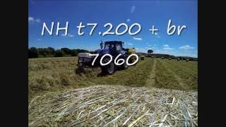 Pressage de foin 2016 NH t7 200  NH br 7060 [upl. by Raouf]