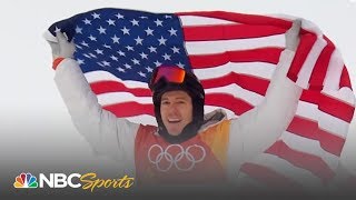 2018 Winter Olympics Shaun White wins halfpipe gold with epic final run  NBC Sports [upl. by Medea]